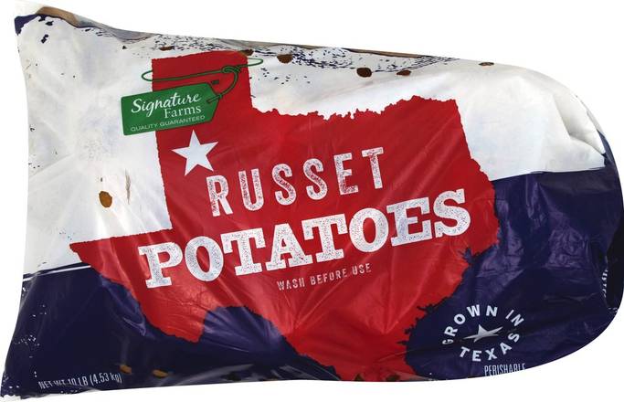 Order Signature Farms · Russet Potatoes (10 lbs) food online from Albertsons Express store, Azle on bringmethat.com