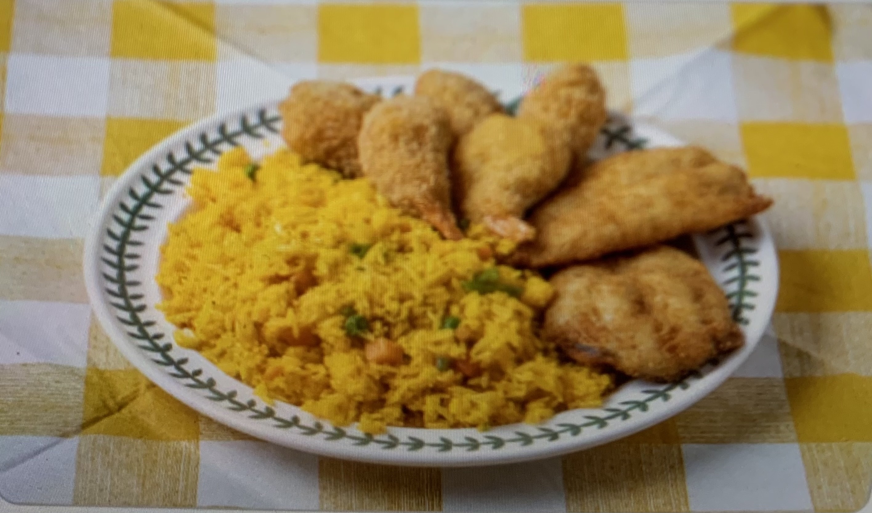 Order Whiting and Shrimp with Fried Vege Rice food online from J&C Fish Market Inc. store, South Ozone Park on bringmethat.com