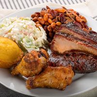 Order 2 Meat Platter food online from Old Carolina Barbecue Company store, Canton on bringmethat.com