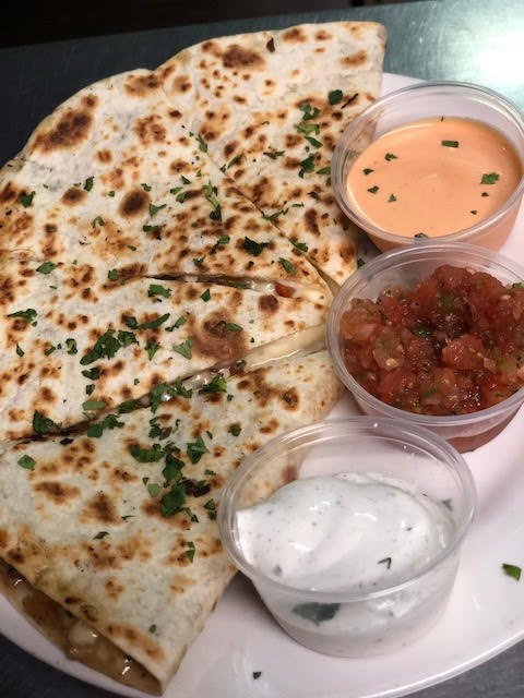 Order Southwestern Grilled Chicken Quesadilla food online from The Smiling Moose store, Pittsburgh on bringmethat.com