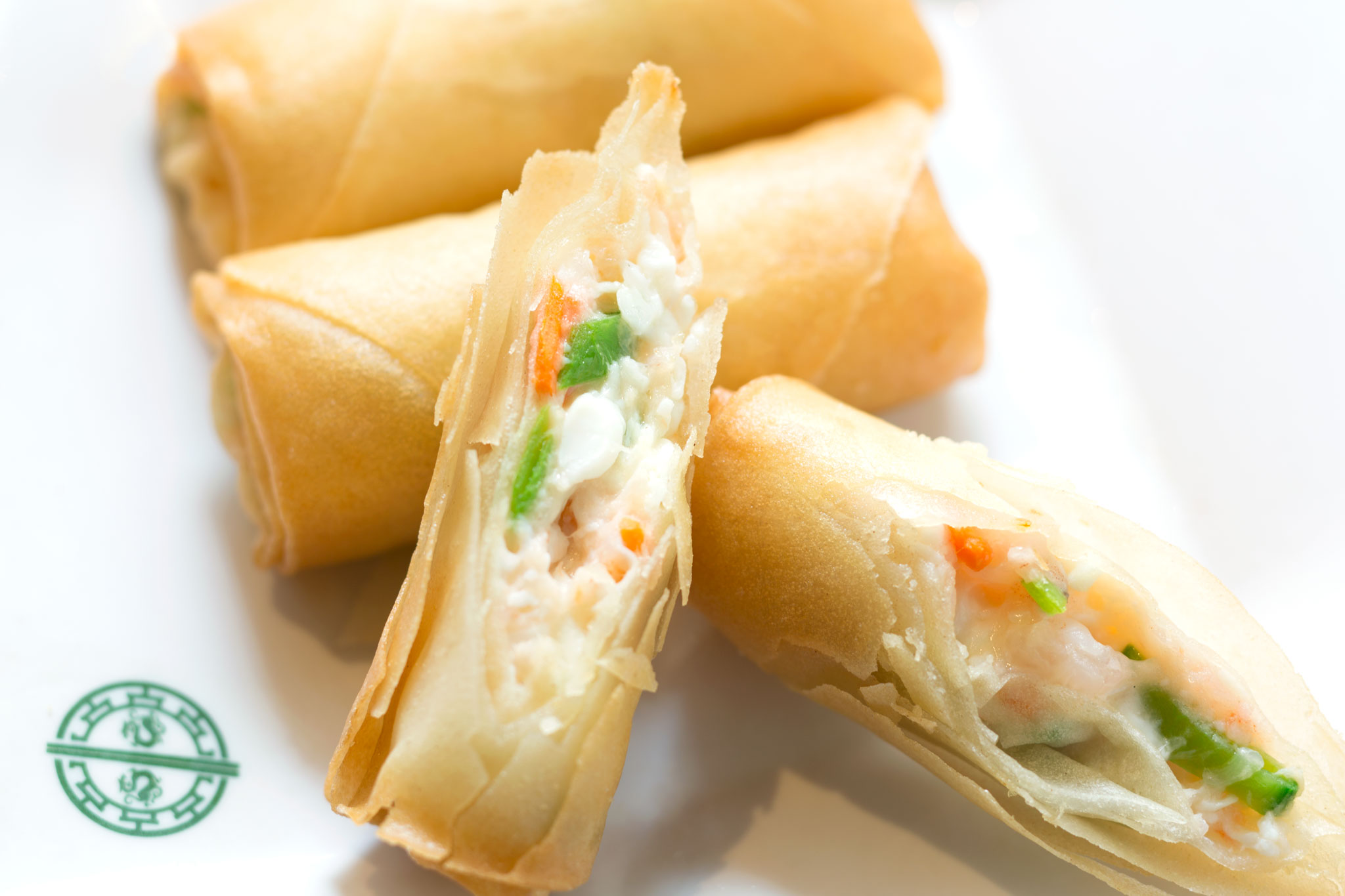 Order F2. Deep Fried Spring Roll with Egg White and Shrimp food online from Timhowan store, New York on bringmethat.com