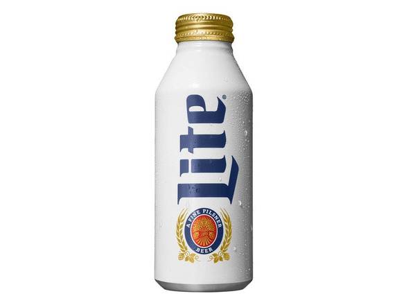 Order Miller Lite Lager Beer - 15x 16oz Aluminum Bottles food online from Liquor Cabinet store, Houston on bringmethat.com