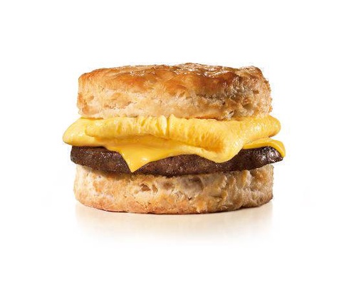 Order Sausage Egg & Cheese Biscuit food online from Carl Jr store, Santa Maria on bringmethat.com
