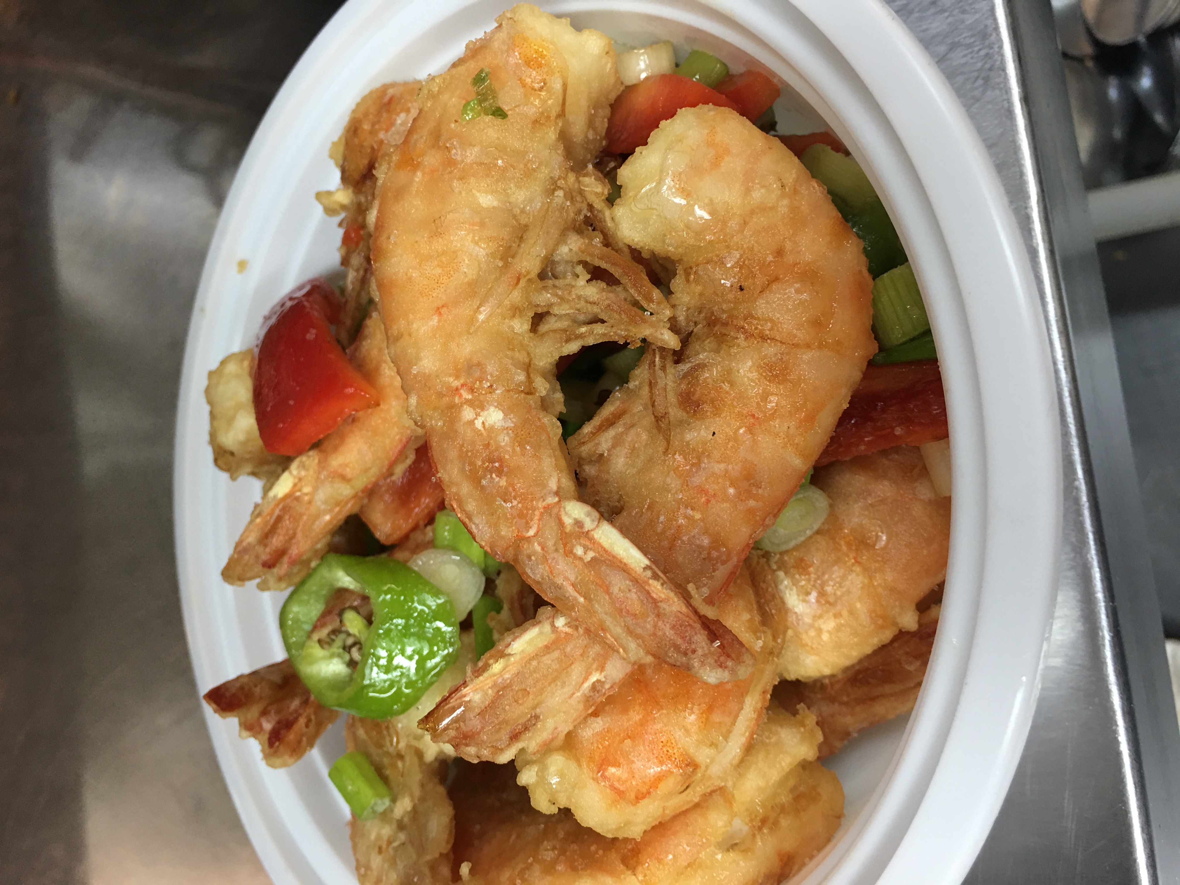 Order Salt & Pepper Fried Jumbo Shrimp food online from Shanghai Chinese Restaurant store, Durham on bringmethat.com