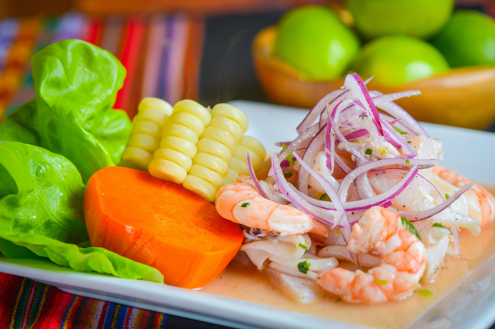 Order Ceviche Mixto food online from Incas Peruvian Cuisine store, Tucson on bringmethat.com
