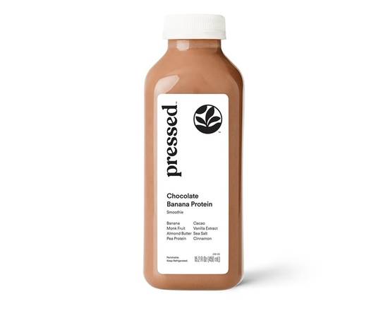 Order Chocolate Banana Protein Smoothie food online from Pressed store, Laguna Niguel on bringmethat.com