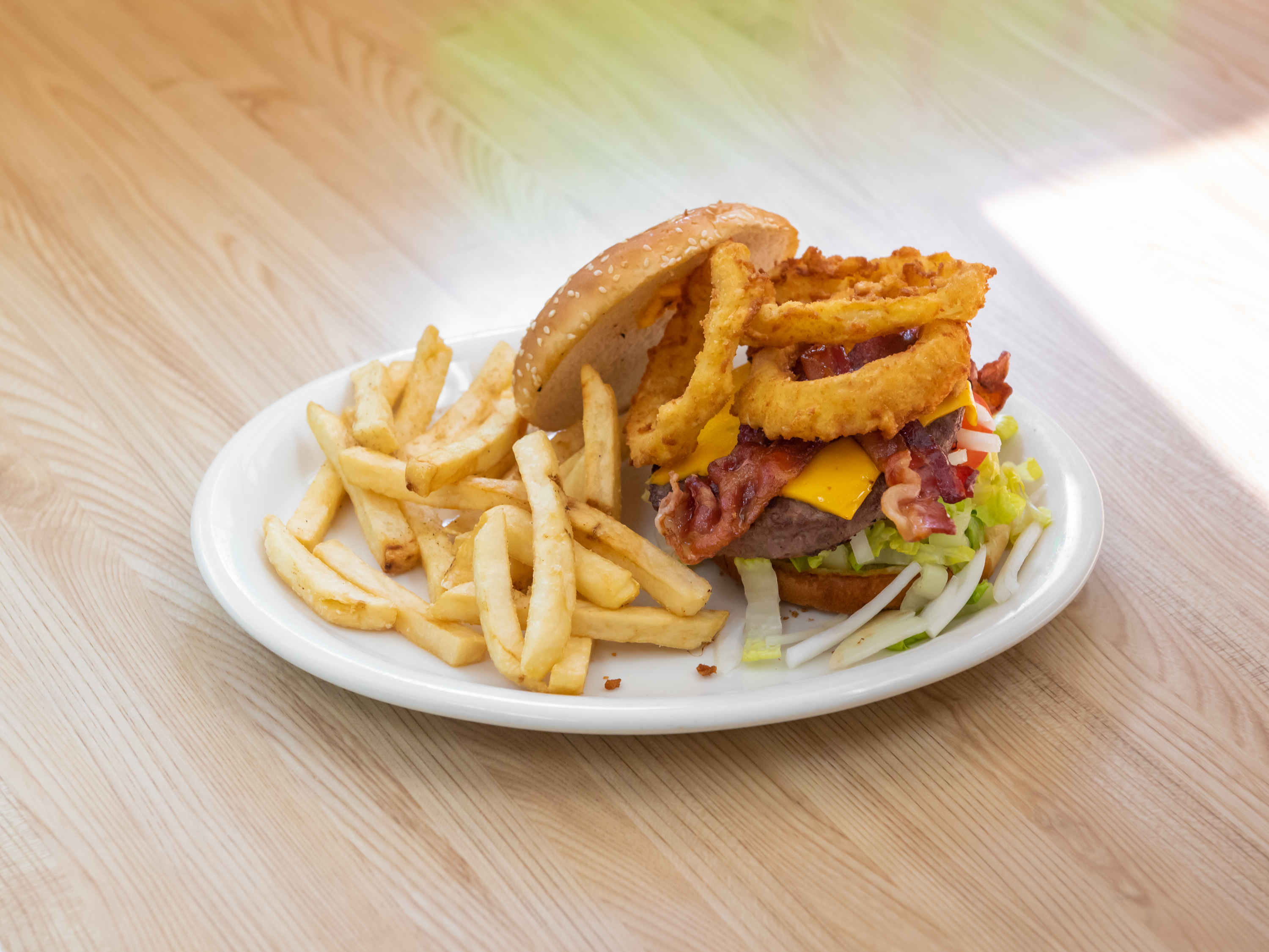 Order Western Bacon Cheese Burger food online from Boulevard Cafe store, Palmdale on bringmethat.com