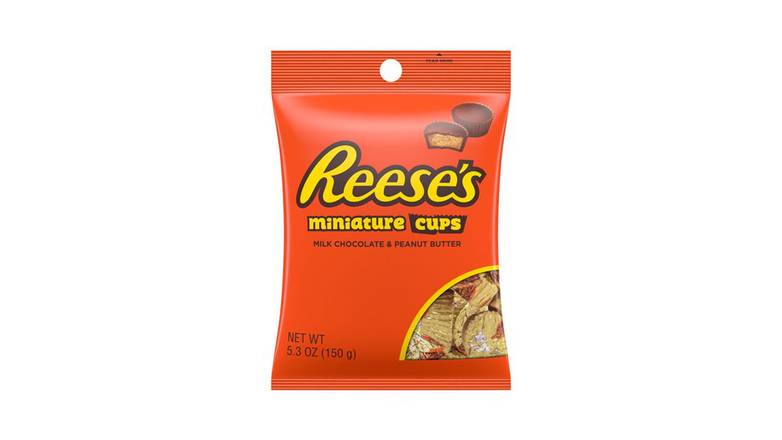 Order Reese'S, Miniatures Milk Chocolate Peanut Butter Cups Candy food online from Trumbull Mobil store, Trumbull on bringmethat.com
