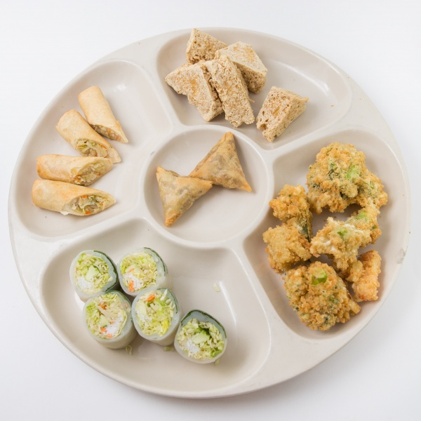 Order A24. Vegetarian Platter food online from Dokbua Thai Kitchen store, Brookline on bringmethat.com