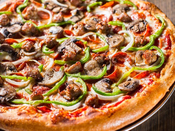 Order Meat Lover's Pizza - Small 12'' food online from Tom Pizza Pasta & Subs store, Springfield Township on bringmethat.com