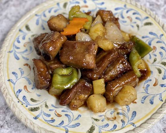 Order CN22. Sweet & Sour Pork Ribs 糖醋排骨 food online from Uncle Chen's Chinese Restaurant store, State College on bringmethat.com