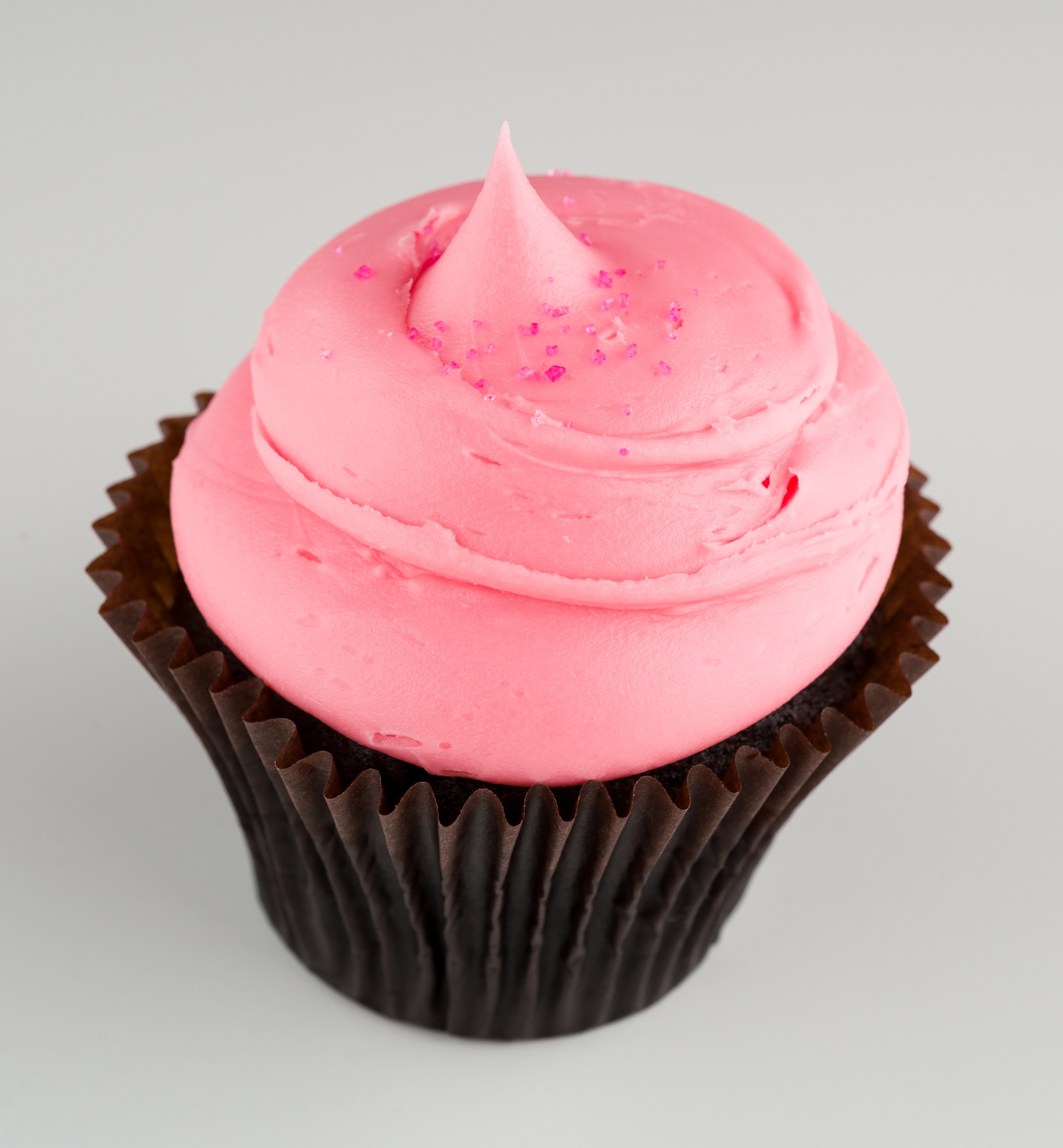 Order Pink Chocolate Cupcake food online from Smallcakes store, Marietta on bringmethat.com