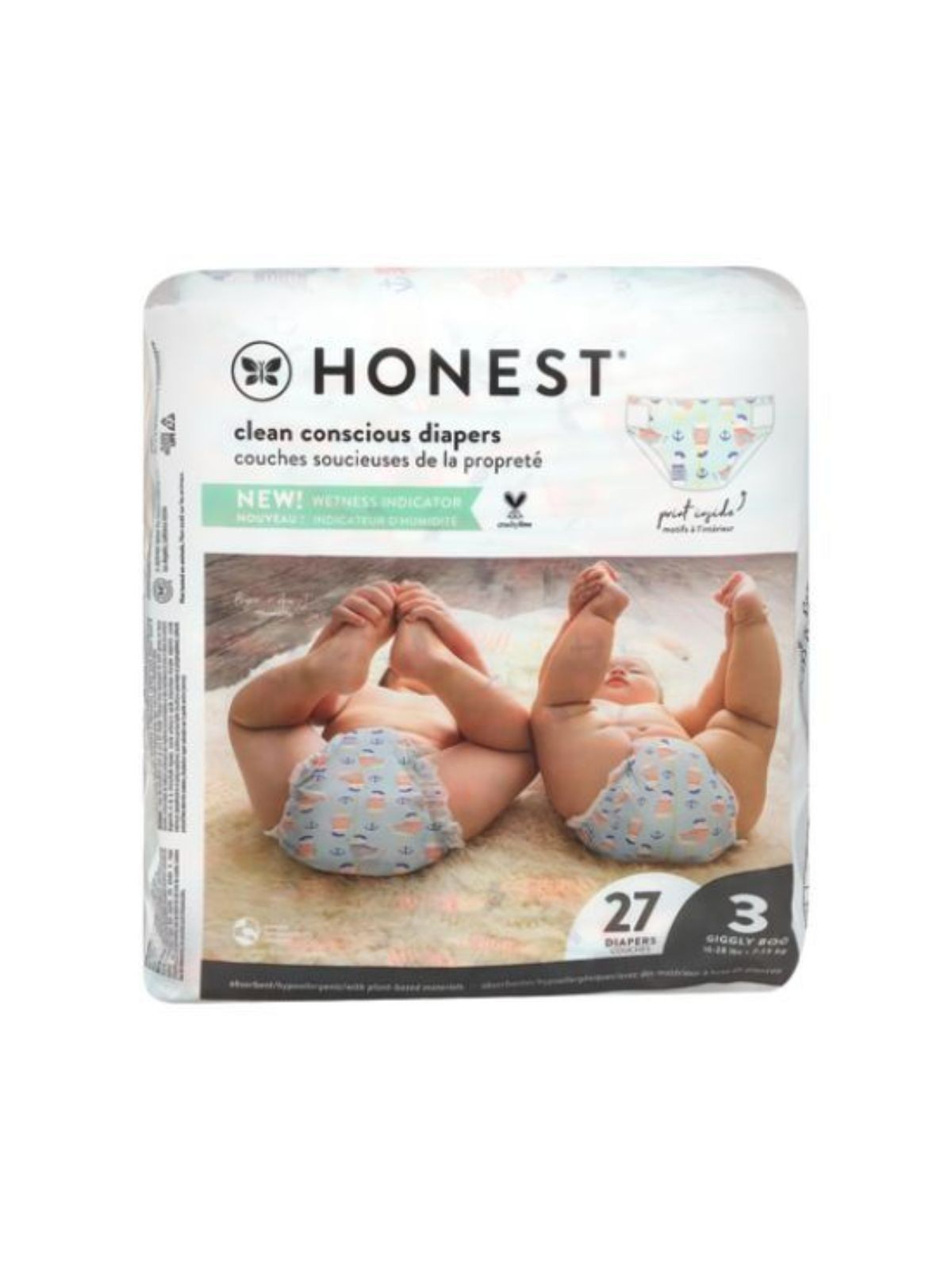 Order The Honest Company Diaper Size 3 (27 count) food online from Light Speed Market store, Los Angeles on bringmethat.com