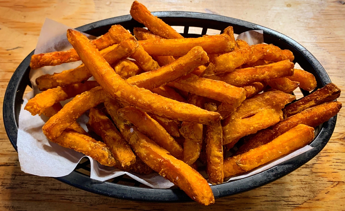 Order *LARGE SWEET FRIES food online from The Grind Burger Bar store, The Colony on bringmethat.com