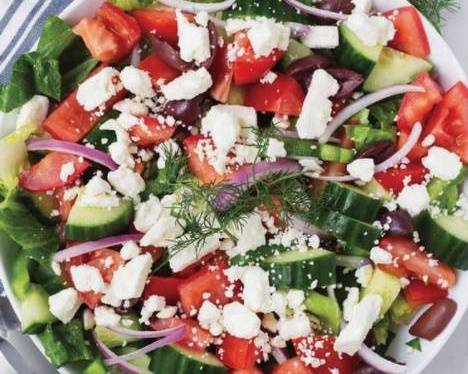 Order Greek Salad food online from Anoush Deli store, Vancouver on bringmethat.com