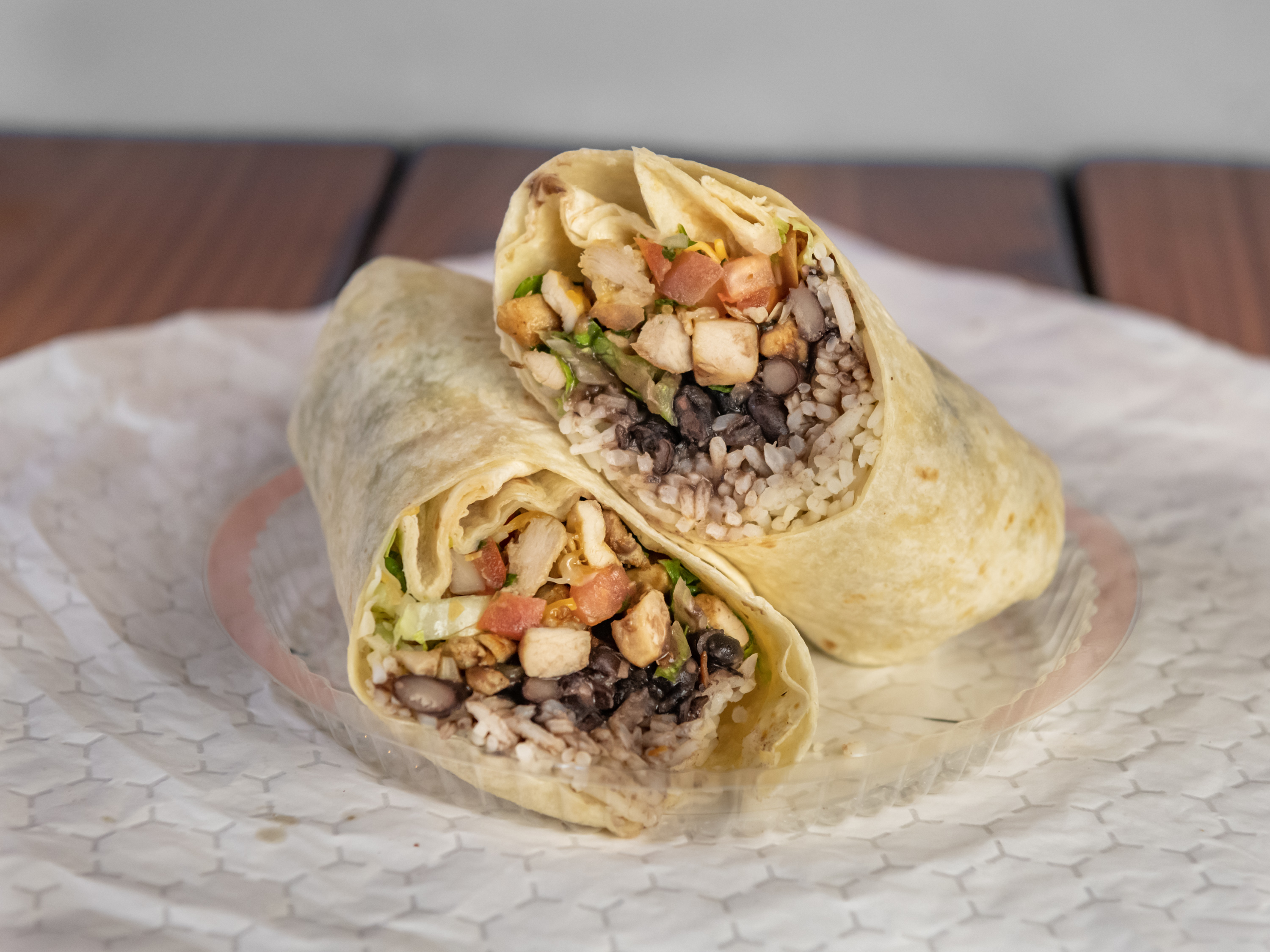 Order Grilled Chicken Burrito food online from Fatty Daddy Taco store, Brooklyn on bringmethat.com