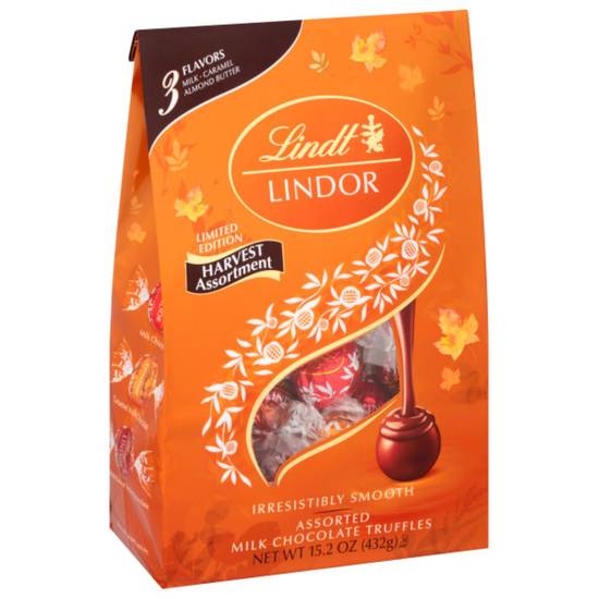 Order Lindt LINDOR Limited Edition Harvest Assorted Milk Chocolate Truffles, 15.2 OZ food online from CVS store, SYLACAUGA on bringmethat.com