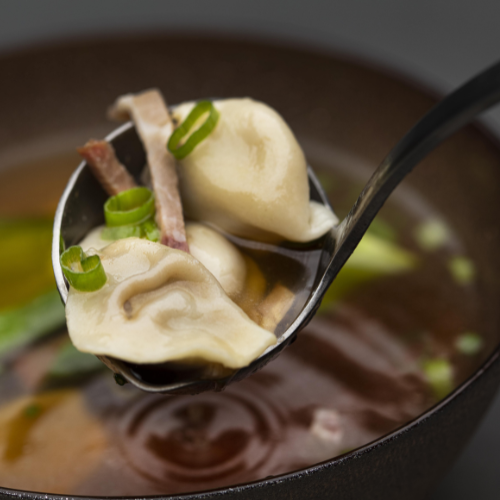 Order Wonton Soup food online from Mógū Modern Chinese Kitchen store, Farmingdale on bringmethat.com