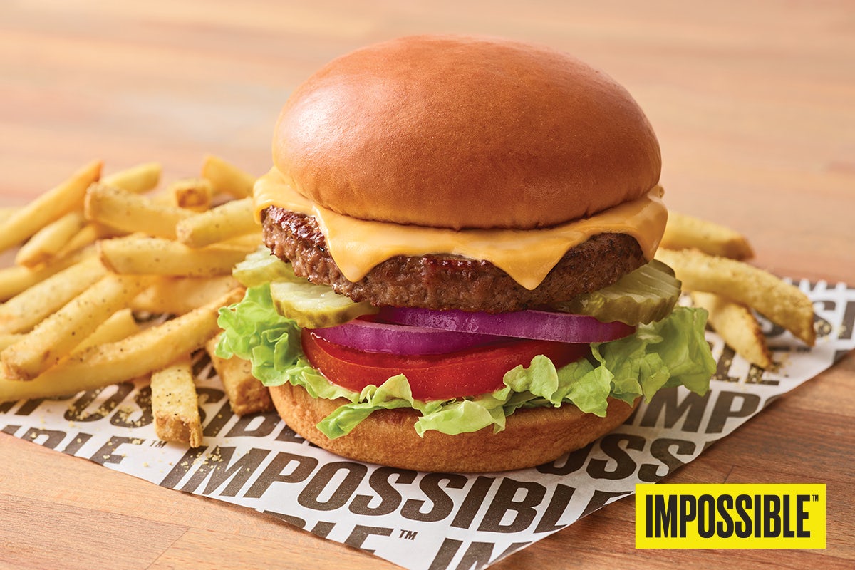 Order Impossible™ Cheeseburger food online from Applebee's - S. Cedar store, Lansing on bringmethat.com