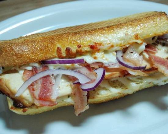Order Chicken and Bacon Sandwich food online from Stefano Pizza store, San Rafael on bringmethat.com