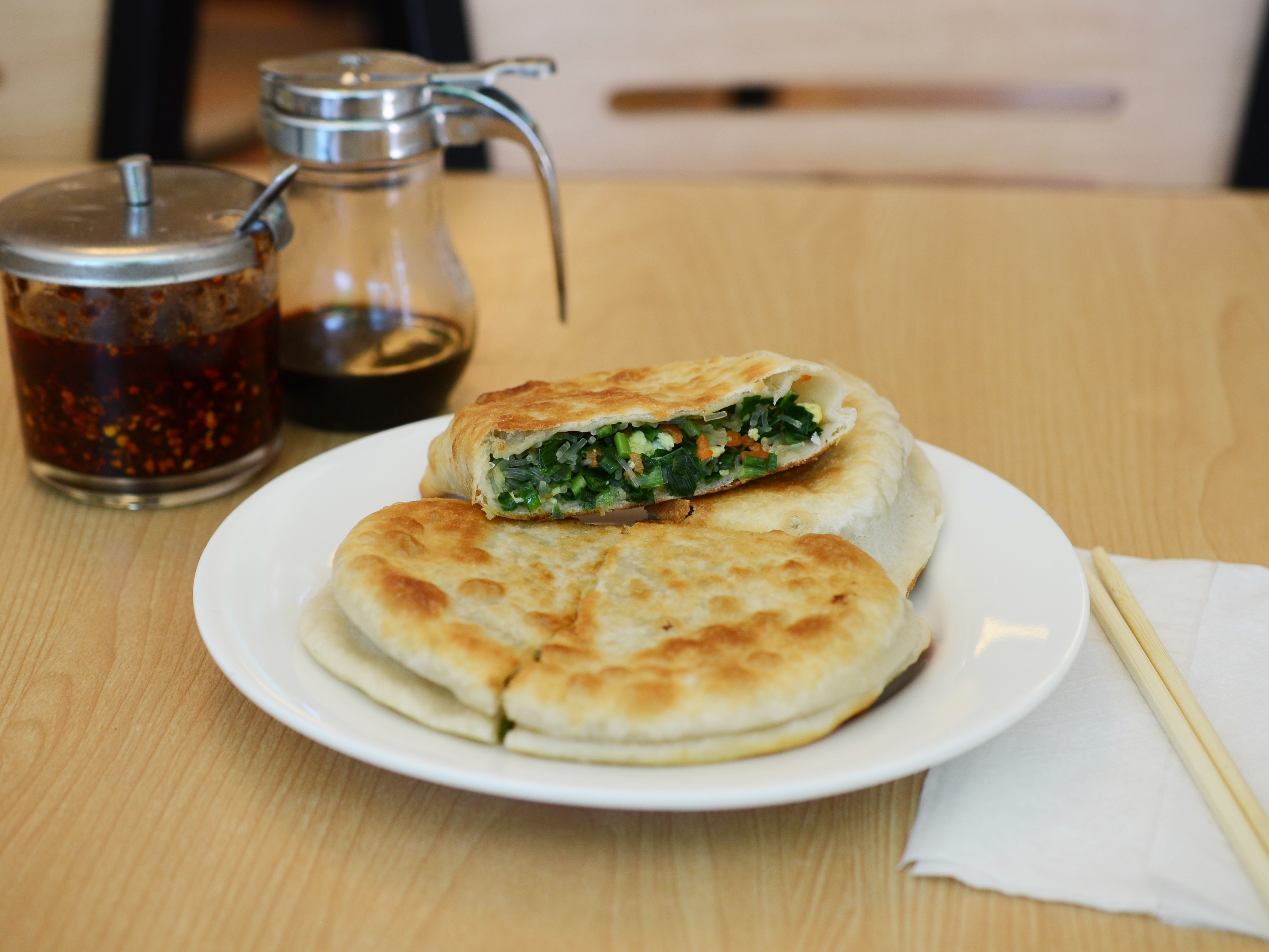 Order Chives Pancake food online from Beifang Style store, San Francisco on bringmethat.com