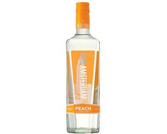 Order New Amsterdam Peach Flavored, 750mL vodka (35.0% ABV) food online from Luckys Liquor store, Los Angeles on bringmethat.com