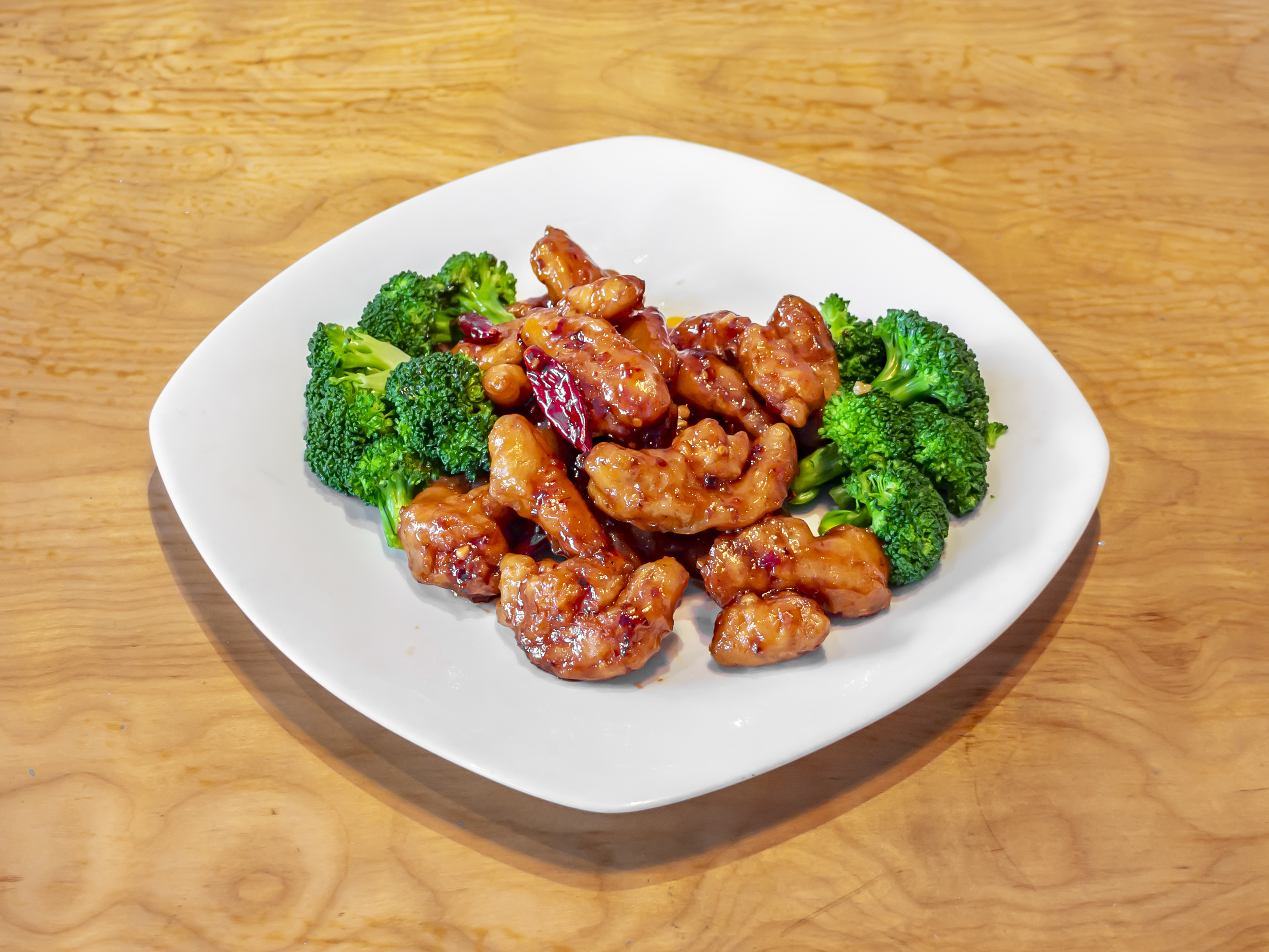 Order 12. General Tso's Chicken food online from Mikado Bistro store, Brentwood on bringmethat.com