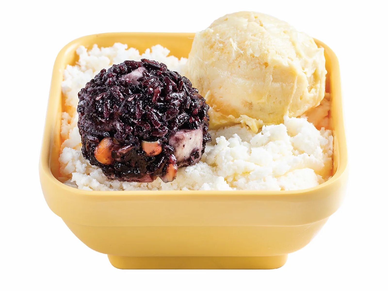 Order D2. Durian & Thai Black Glutinous Rice With Vanilla Frost - 榴蓮忘返 food online from Sweethoney Dessert store, Garden Grove on bringmethat.com