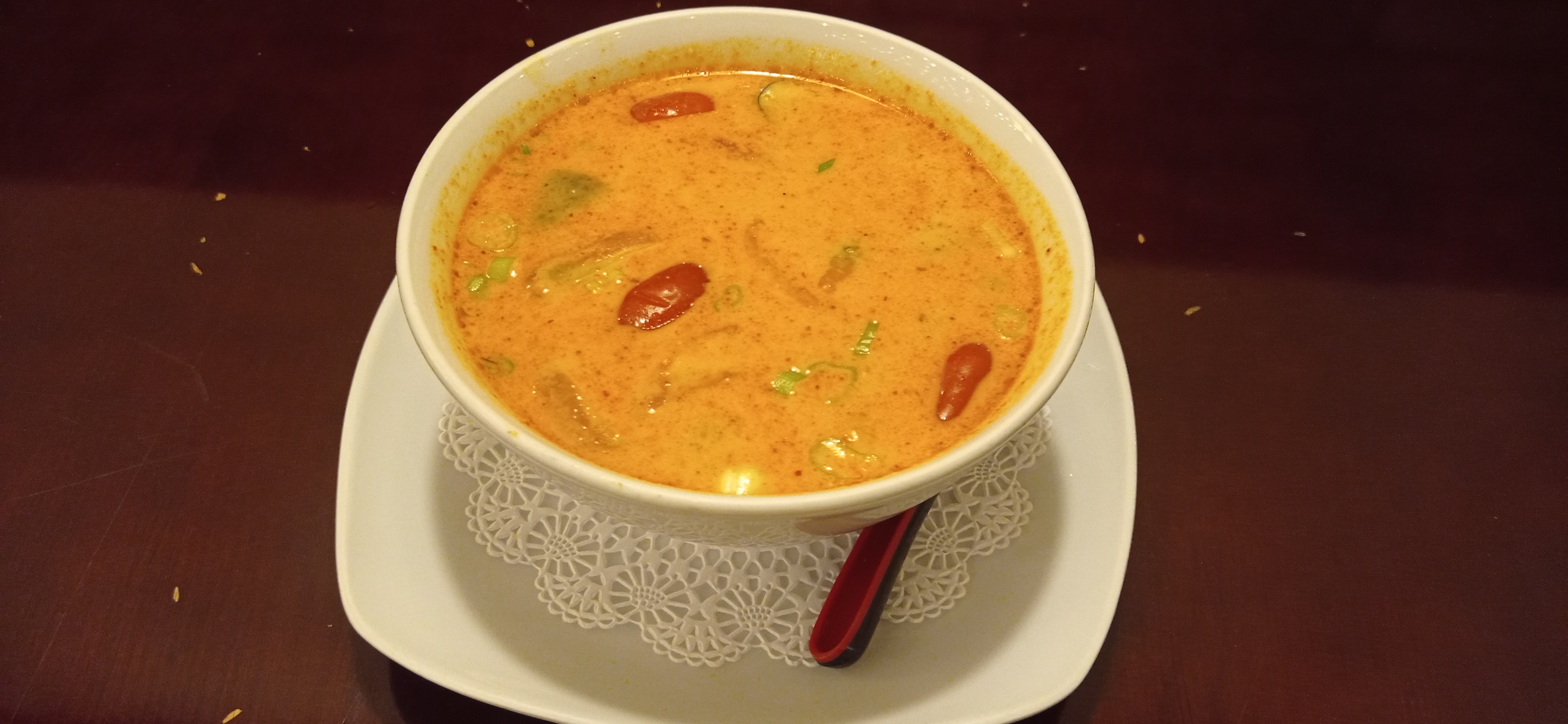 Order T4. Spicy Tom-Kha-Gai with Tofu food online from Taste of Asia store, Syracuse on bringmethat.com