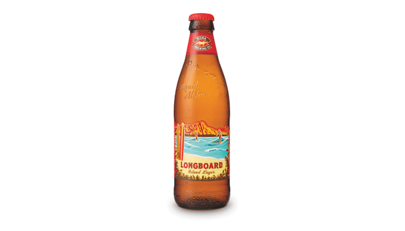 Order Kona Brewing Co. Longboard Island Lager 6 Pack 12 oz Bottles food online from Circus Liquor store, Los Angeles on bringmethat.com