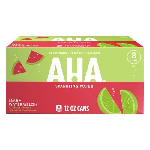 Order Aha Lime Watermelon Cans (12 oz x 8 ct) food online from Rite Aid store, Corona Del Mar on bringmethat.com
