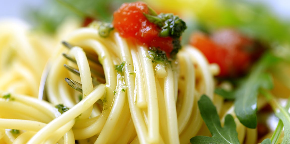 Order Spaghetti with Tomato Sauce - Pasta food online from Cafe Amici store, Somerset on bringmethat.com