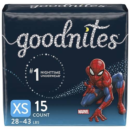 Order GoodNites Boys' Nighttime Bedwetting Underwear XS - 15.0 ea food online from Walgreens store, COLCHESTER on bringmethat.com