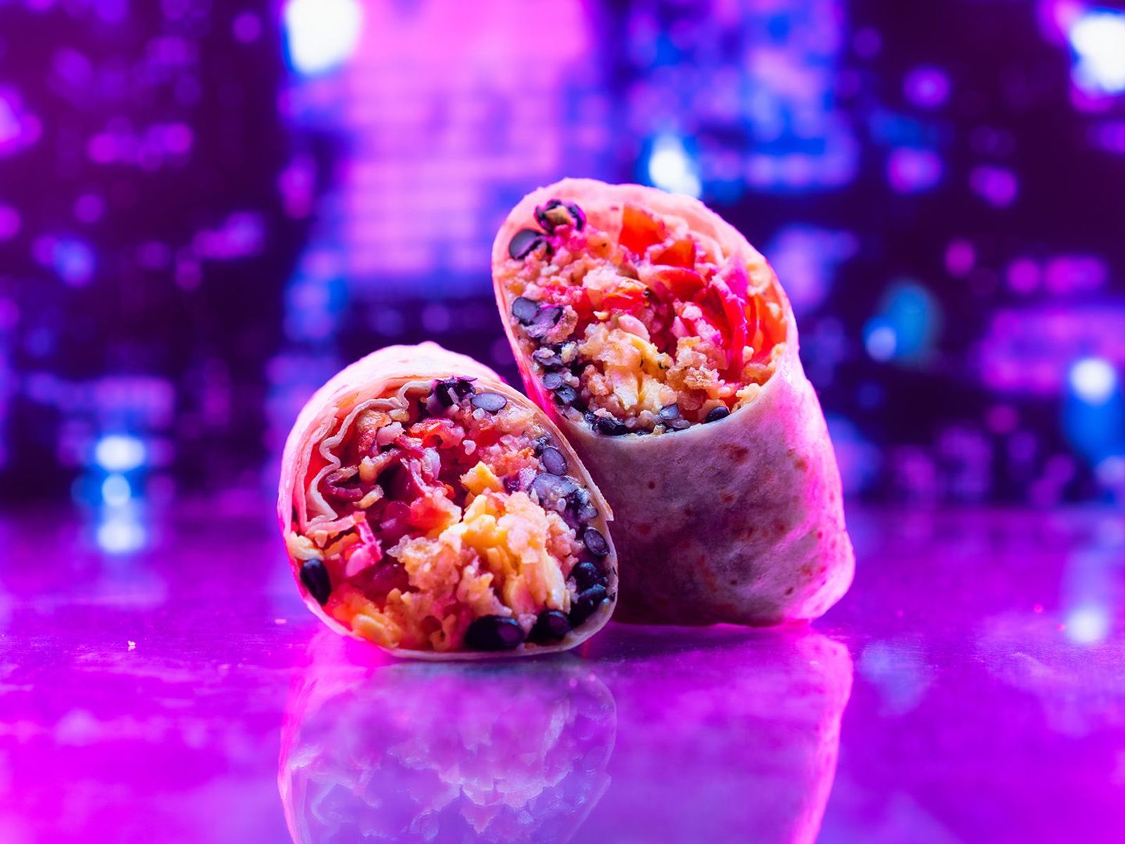 Order The Brinner Breakfast Burrito food online from Nocturnal Eats store, Burbank on bringmethat.com