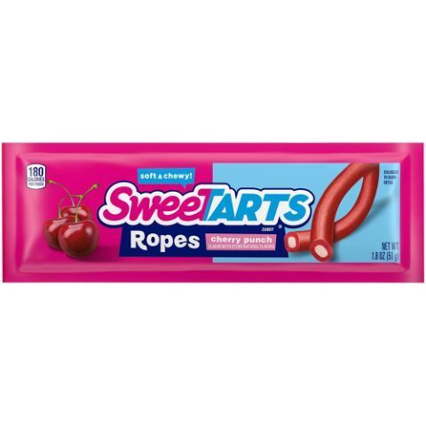 Order SWEETARTS Cherry Punch Soft & Chewy Ropes Candy 1.8oz Pack food online from 7-Eleven store, San Juan Capistrano on bringmethat.com