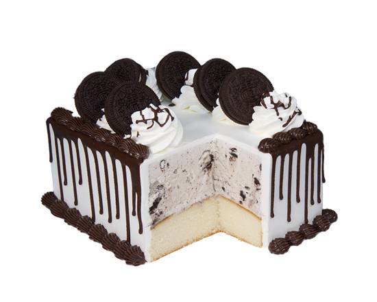 Order OREO® Cookie ½ Sheet Cake food online from Baskin-Robbins store, Fuquay Varina on bringmethat.com