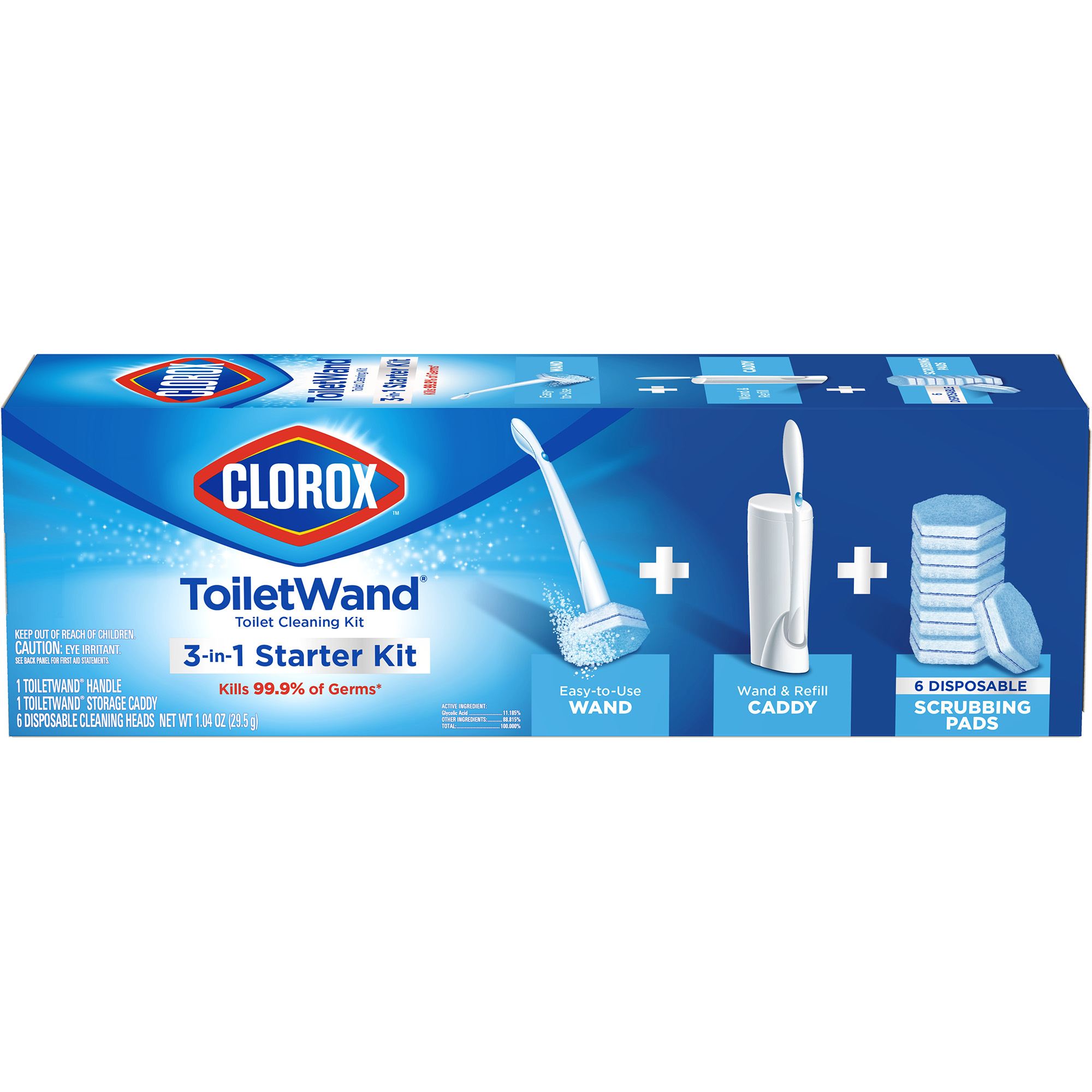 Order Clorox ToiletWand Disposable Toilet Cleaning Kit - 6 ct food online from Rite Aid store, REEDLEY on bringmethat.com