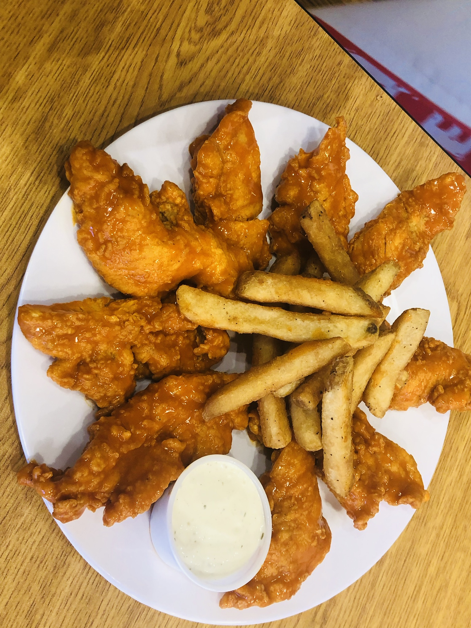 Order 9 pc chicken tenders  with fries  food online from Caliente Mexican store, Providence on bringmethat.com