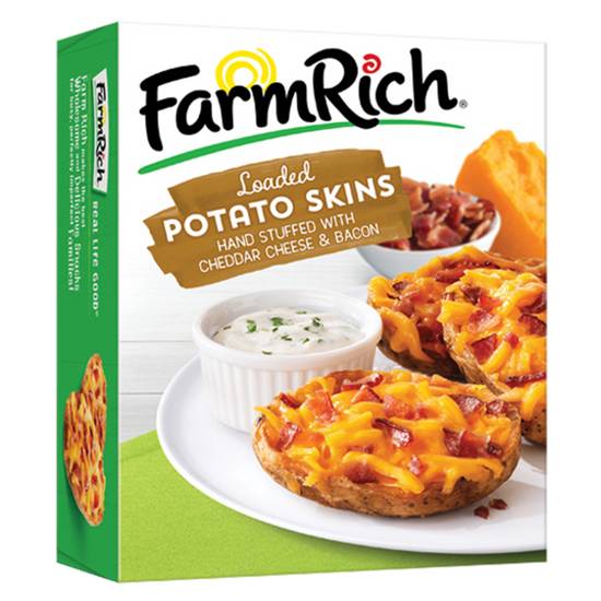 Order Farm Rich Chedar Bacon Potato Skins food online from Everyday Needs By Gopuff store, Dayton on bringmethat.com