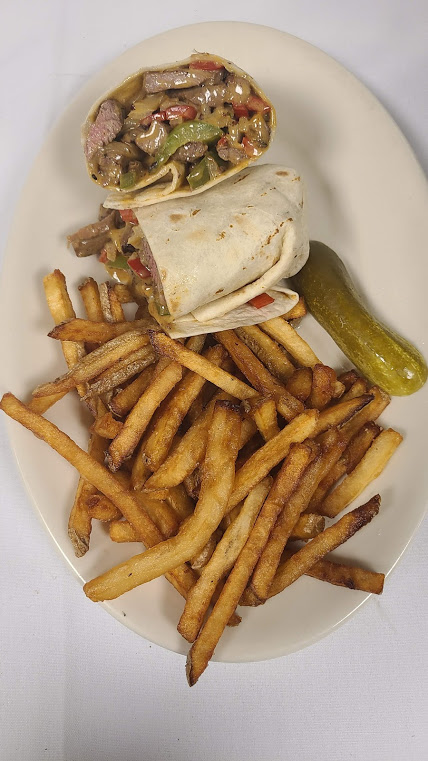 Order Philly Cheesesteak Wrap food online from Bobby Van's Steakhouse - Broad Street store, New York on bringmethat.com