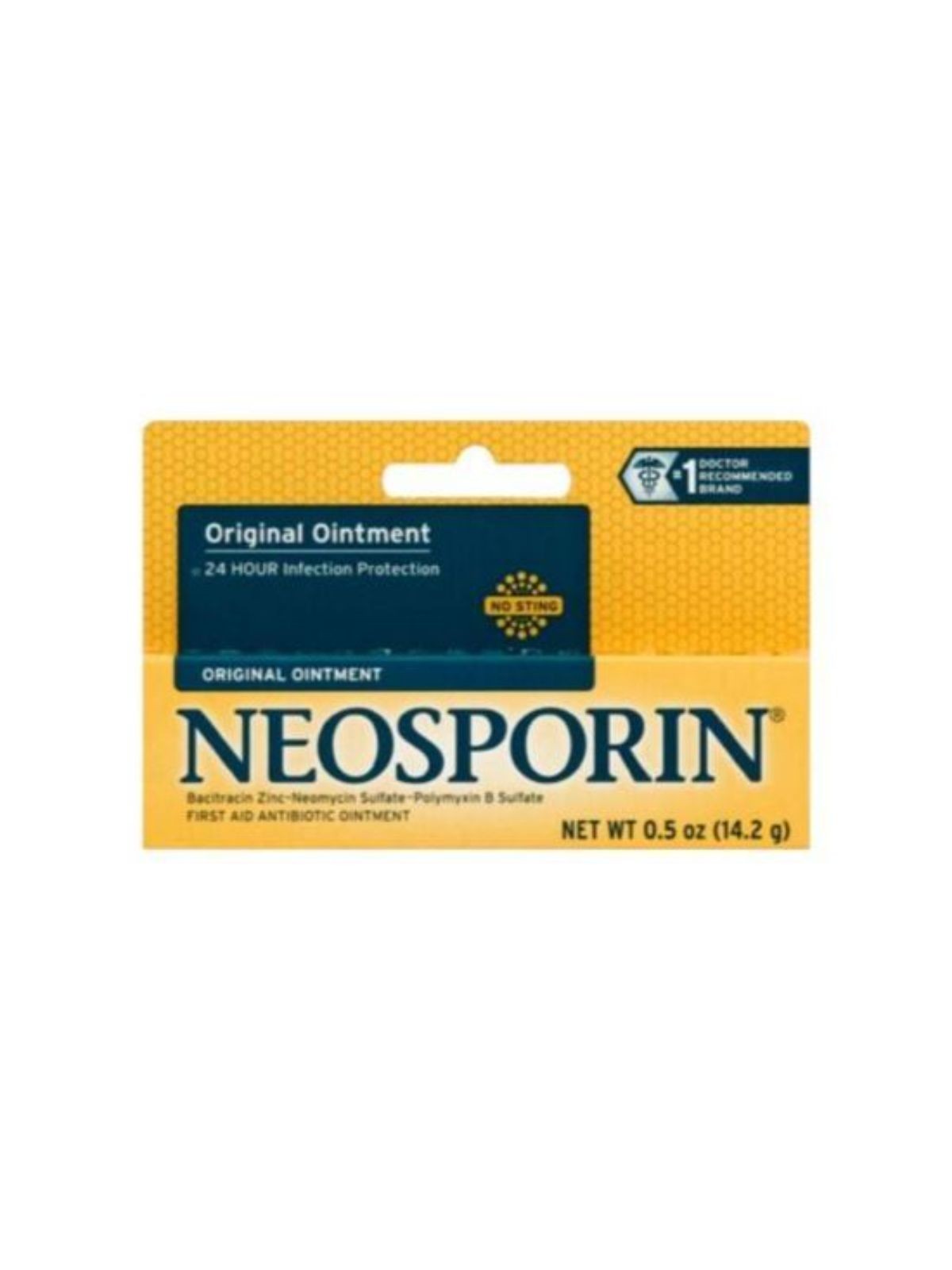 Order Neosporin Original First Aid Antibiotic Bacitracin Ointment (0.5 oz) food online from Light Speed Market store, Los Angeles on bringmethat.com