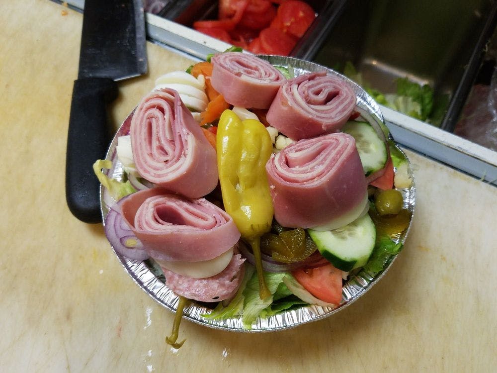 Order Antipasto Salad - Small food online from Papi Pizzeria store, Browns Mills on bringmethat.com