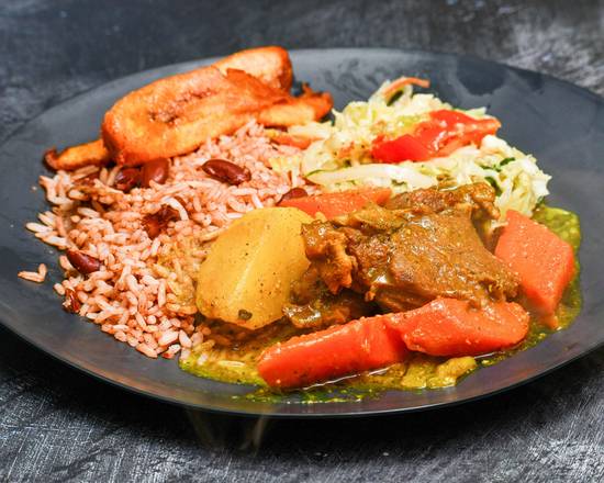 Order Curry Goat food online from Navariah's Kitchen store, Spring Lake on bringmethat.com