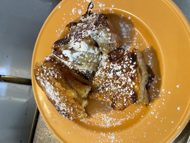 Order Cinnamon Swirl French Toast Breakfast Special food online from Ricks Restaurant store, Palm Springs on bringmethat.com