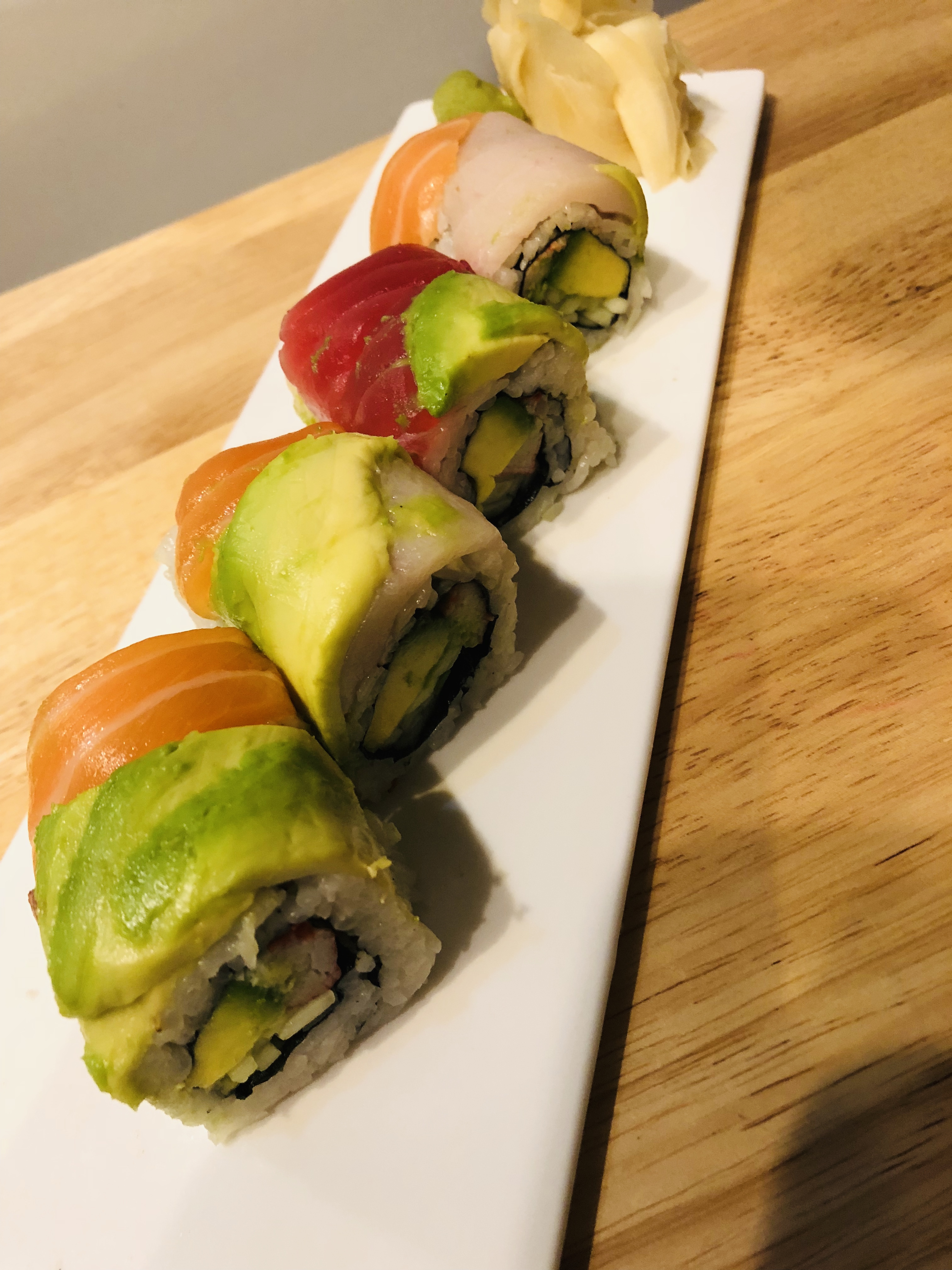 Order Rainbow Roll food online from Sumo Japanese Restaurant store, Brooklyn on bringmethat.com