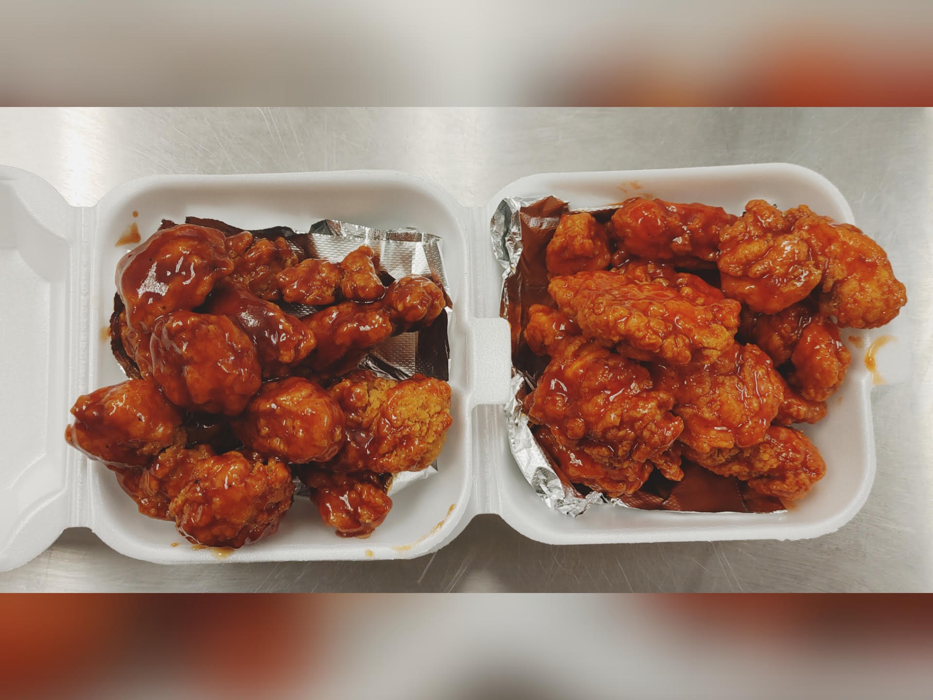 Order Boneless WaNGs (Tossed in Sauce) food online from Putty Kitchen store, Akron on bringmethat.com