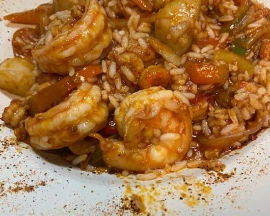 Order Chicken and Shrimp Jambalaya (Gluten Free) food online from High Street Caffe store, West Chester on bringmethat.com