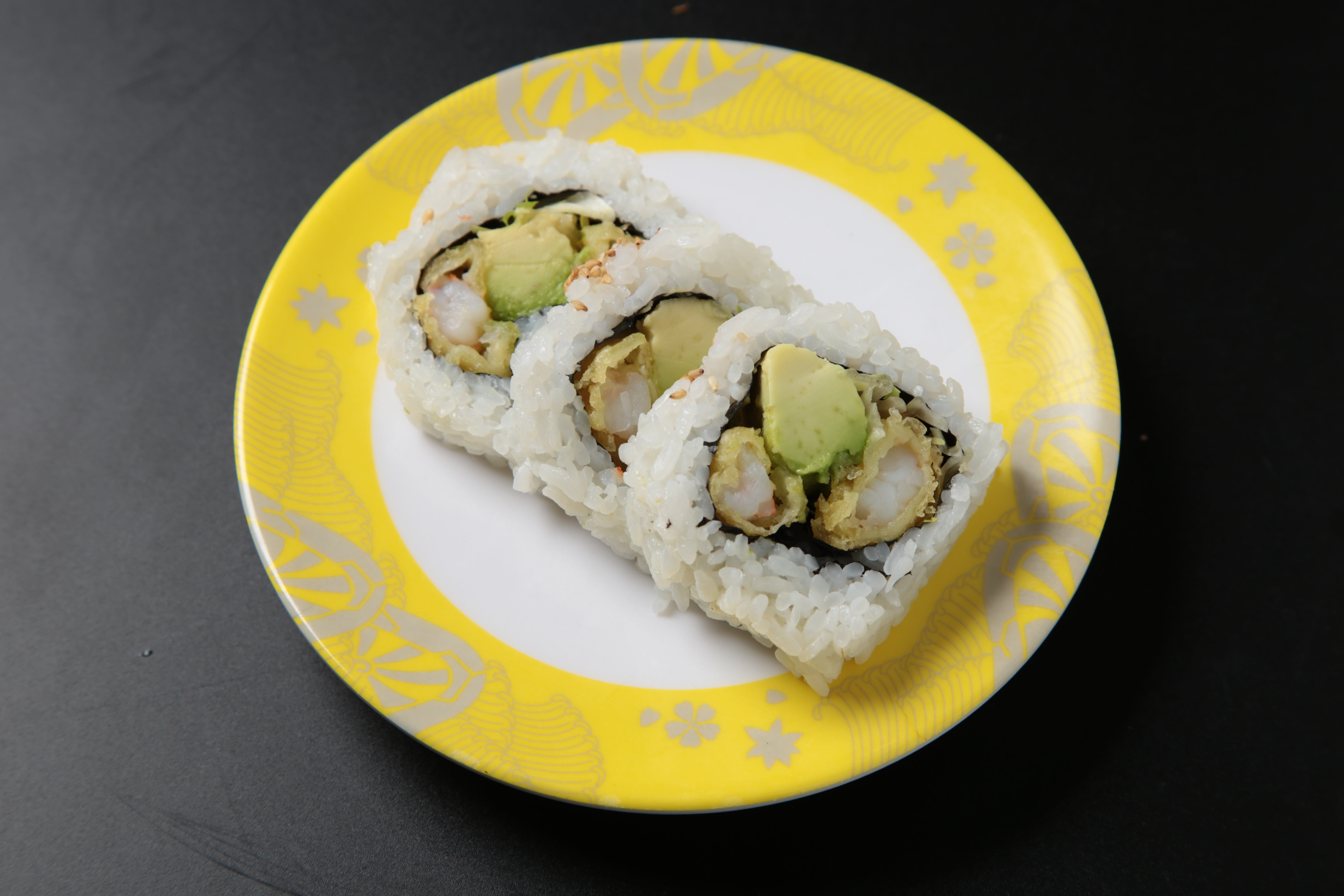 Order Shrimp Tempura Roll (6 pcs) food online from Izumi Revolving Sushi store, Daly City on bringmethat.com