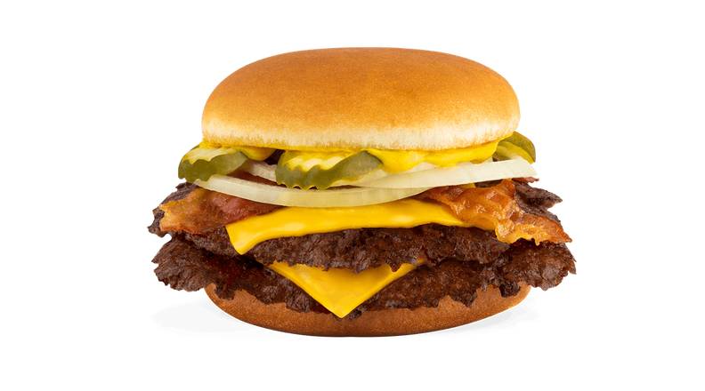 Order Double Bacon & Cheese Steakburger food online from Freddy Frozen Custard And Steakburgers store, Colorado Springs on bringmethat.com