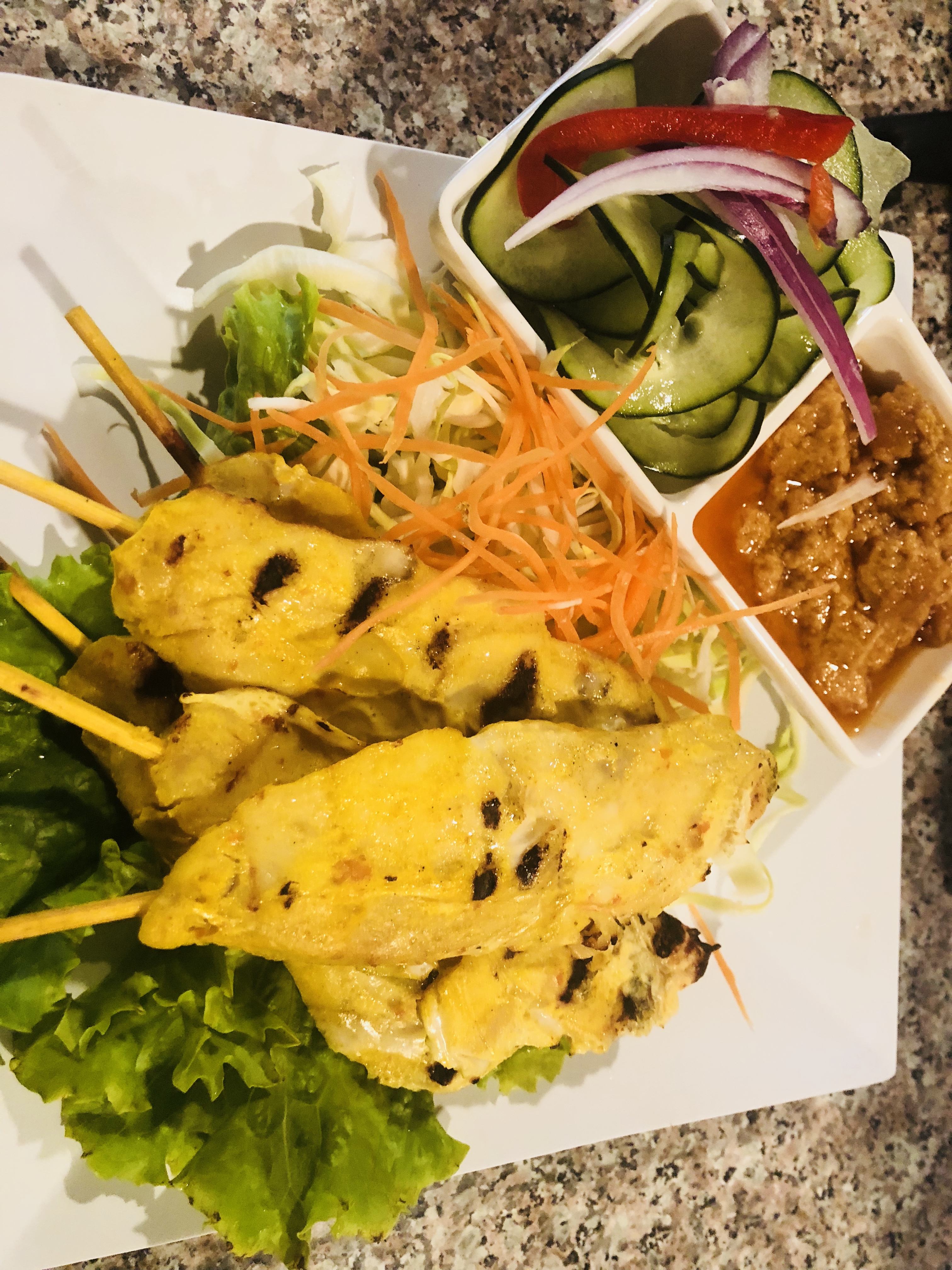 Order 3. Chicken Satay food online from Flavors of Thai store, Los Angeles on bringmethat.com